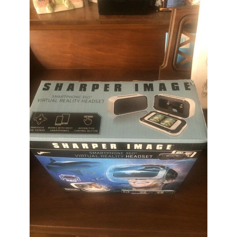 Smartphone 360 Degree Virtual Reality Headset Sharper Image NEW